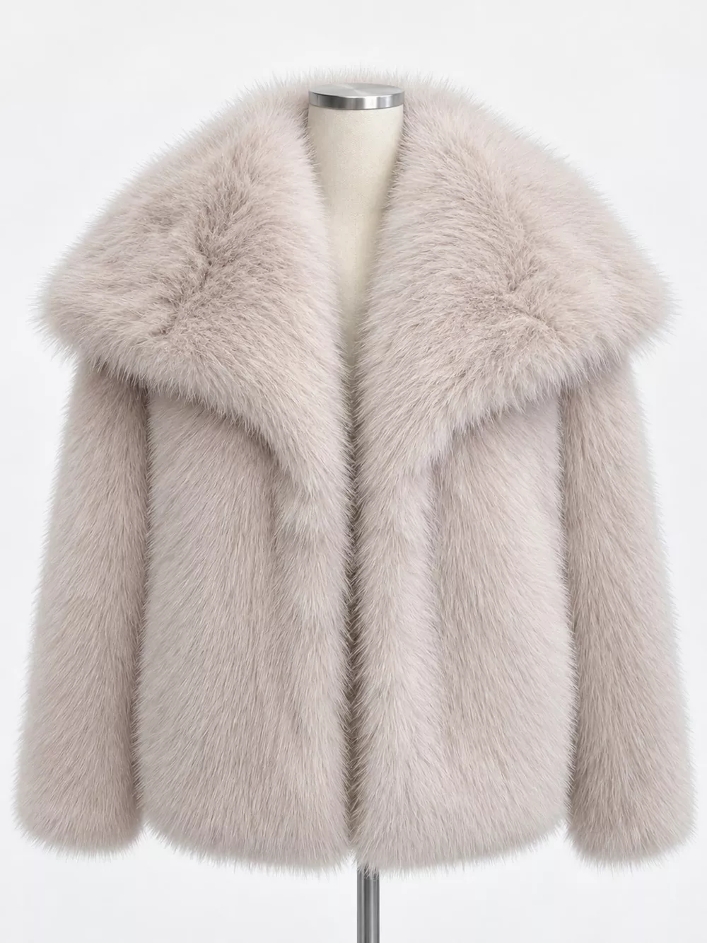 Fox Fur Collar Winter Outerwear, image 50