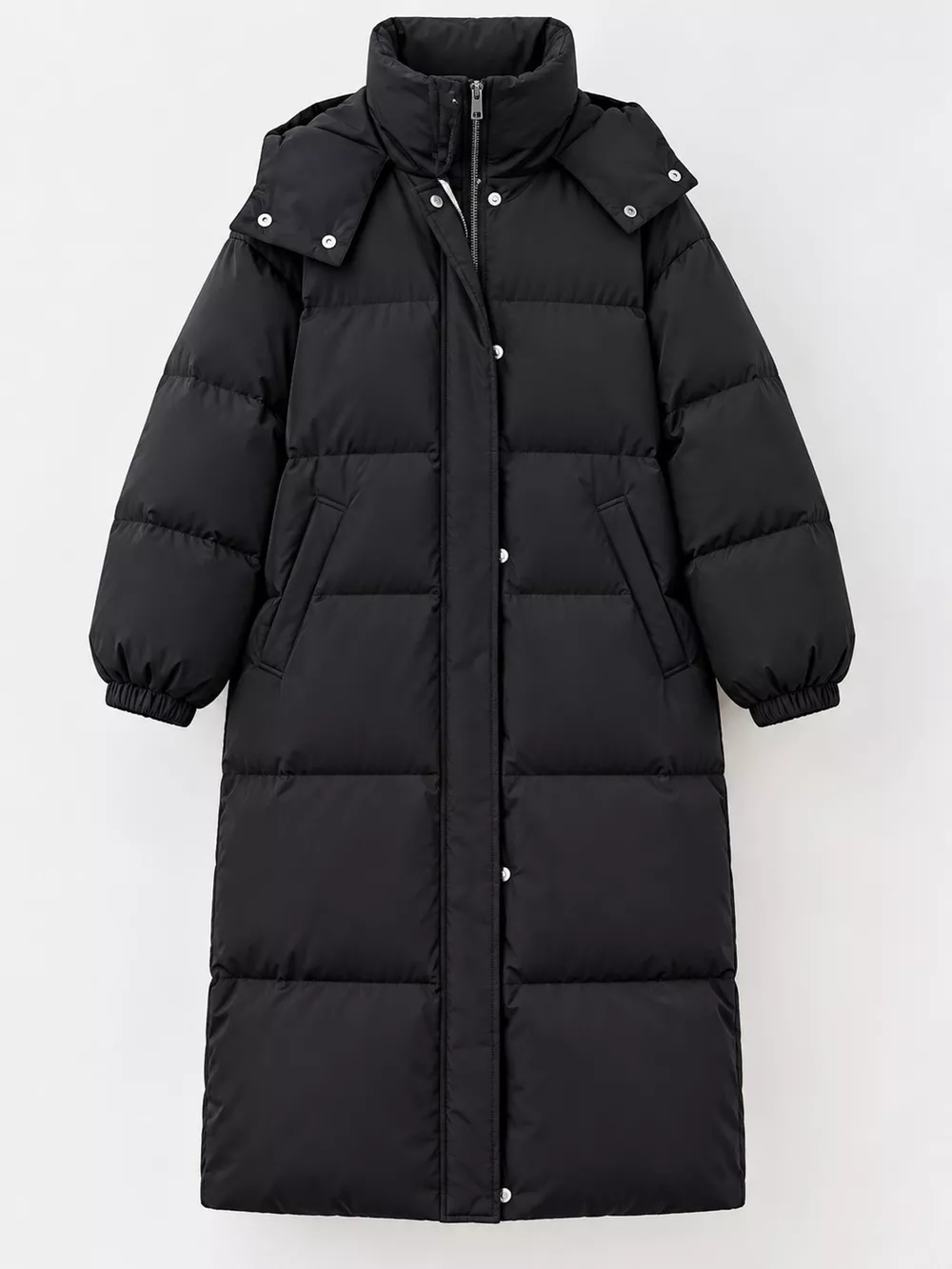 Plus Size Oversized Hooded Longline Puffer Coat, image 13