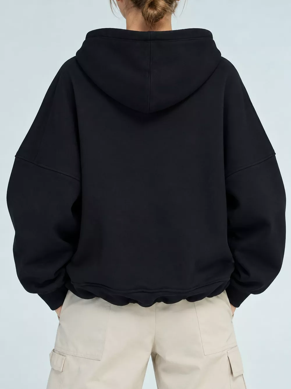 Kangaroo Pocket Dropped Shoulder Hoodie, image 43