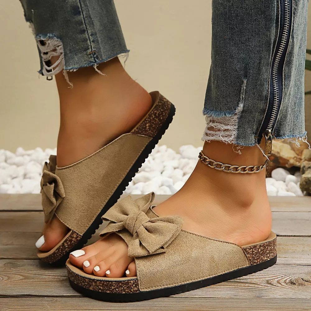 Comfortable Bow Decor Casual Sandals, image 9