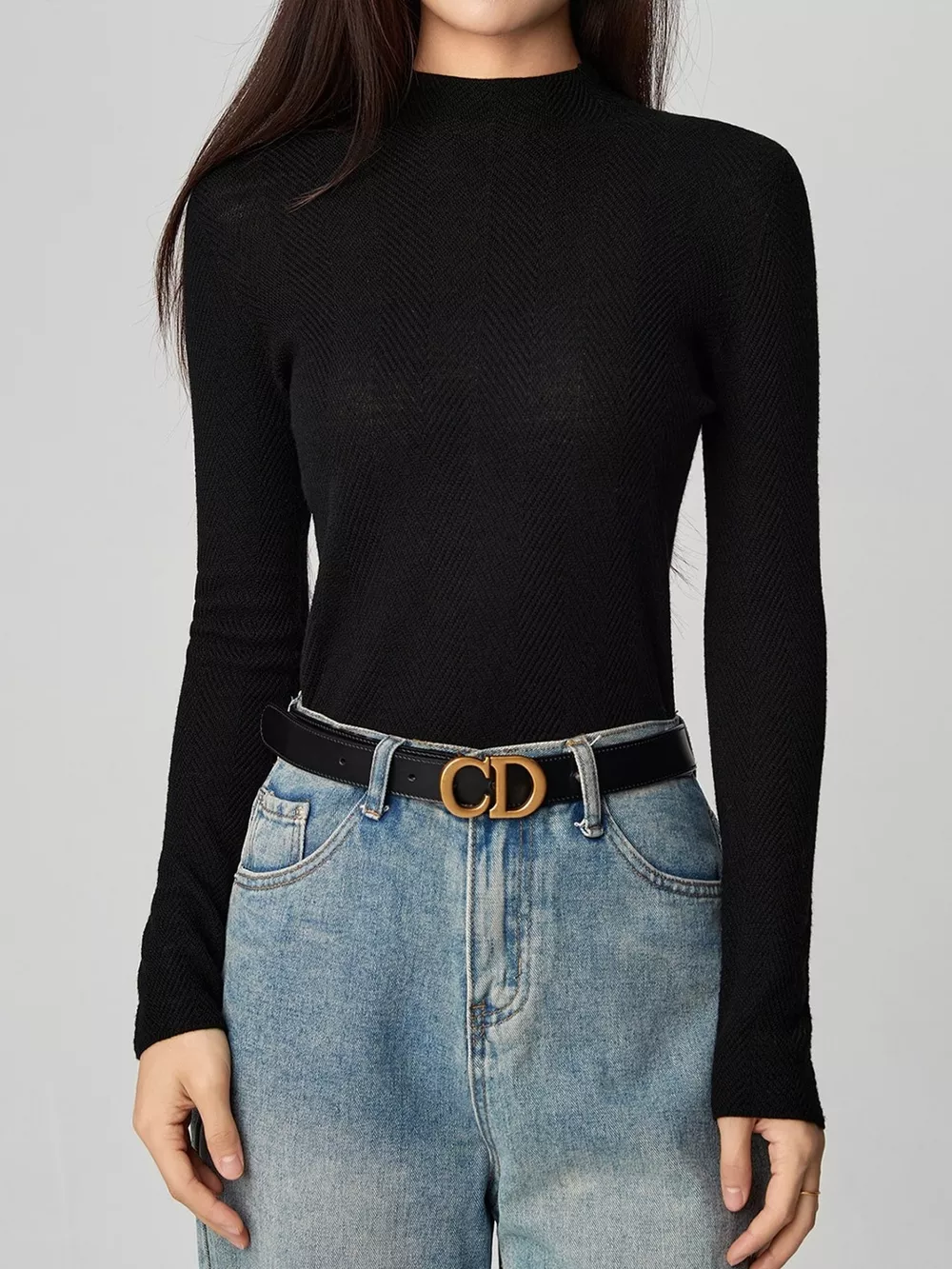 Textured Mock Neck Sweater, image 22