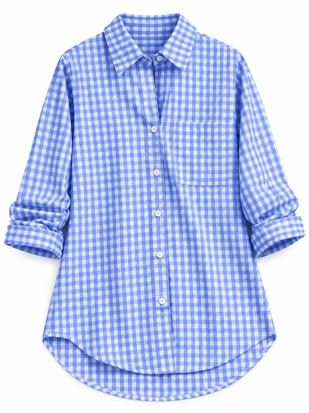 Plus Size Plaid Button-Down Long Sleeve Shirt, image 8