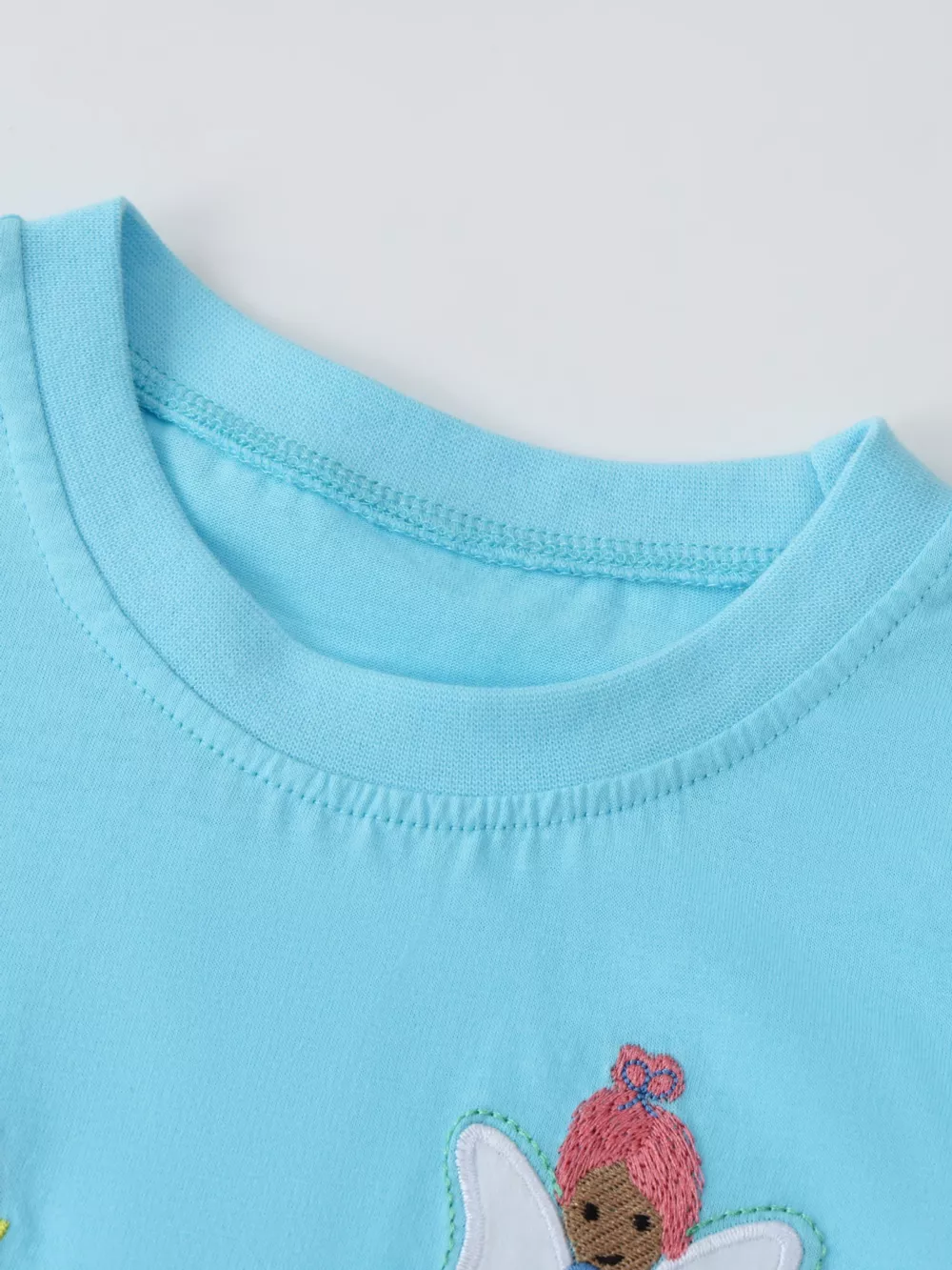 Children's Embroidered Round Neck T-Shirt, image 3