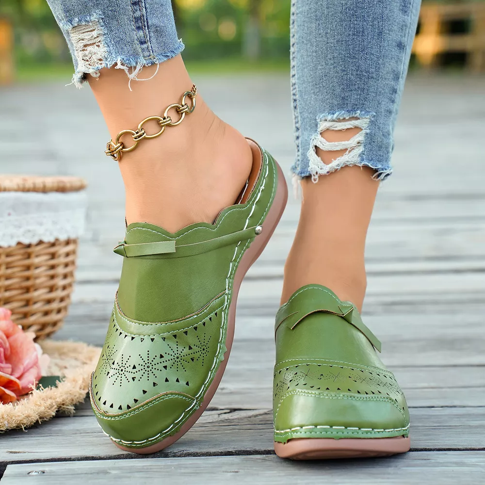 Round Toe Wedge Sandals, image 6