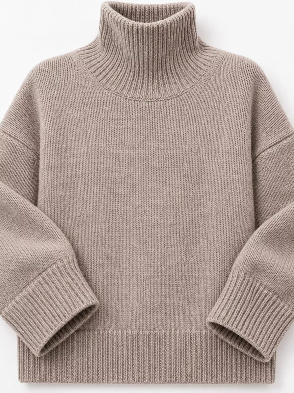 Oversized Turtleneck Wool Sweater, image 7