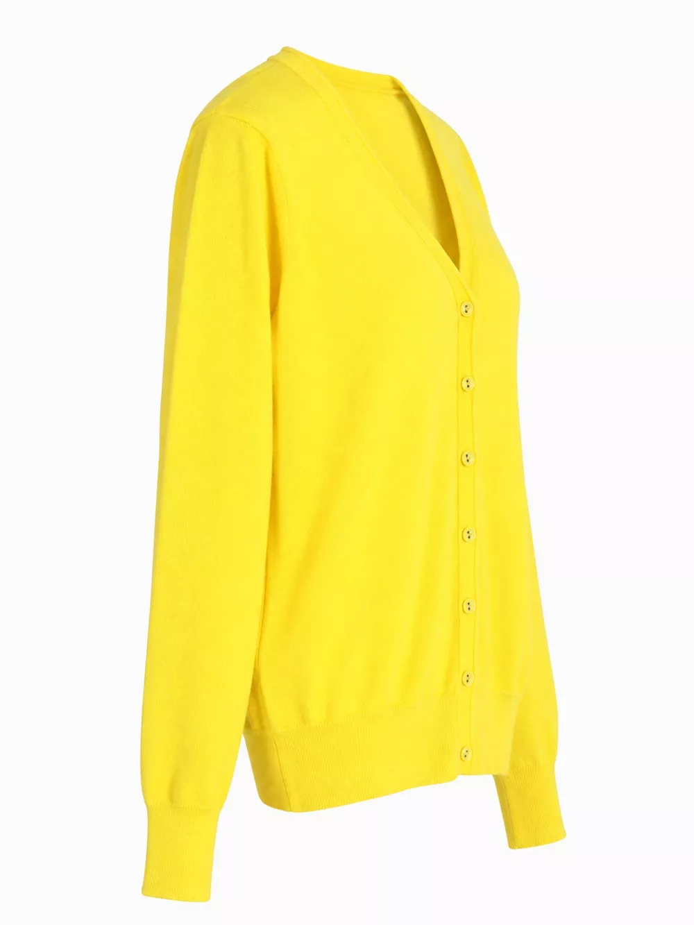 Classic V-Neck Button-Down Knit Cardigan, image 69