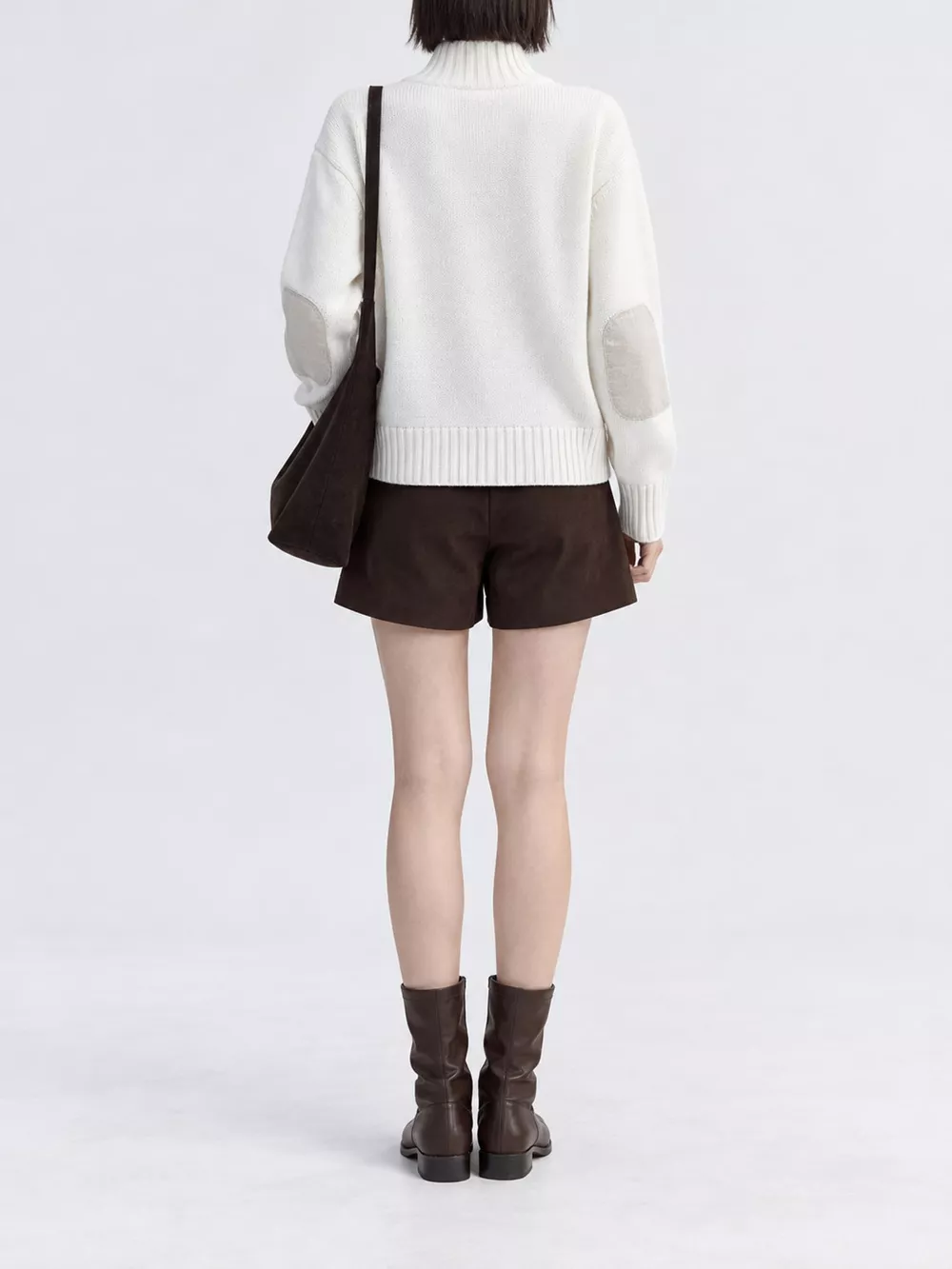Ribbed-Knit Mock Neck Cardigan, image 3