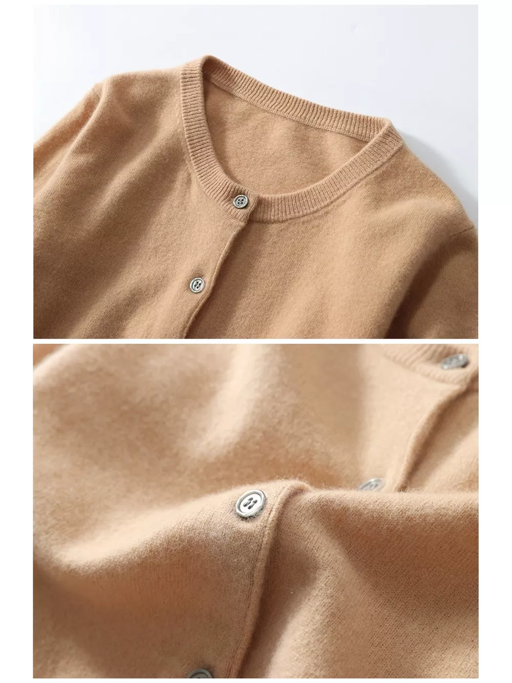 Crew-Neck Button-Down Cardigan, image 25