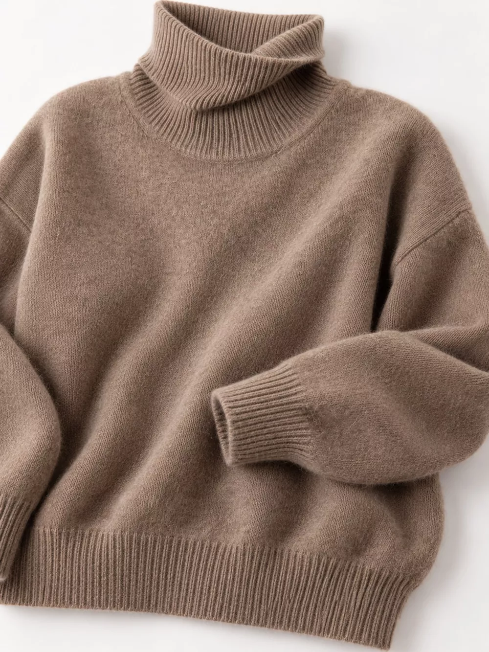 Turtleneck Dropped Shoulder Sweater, image 17