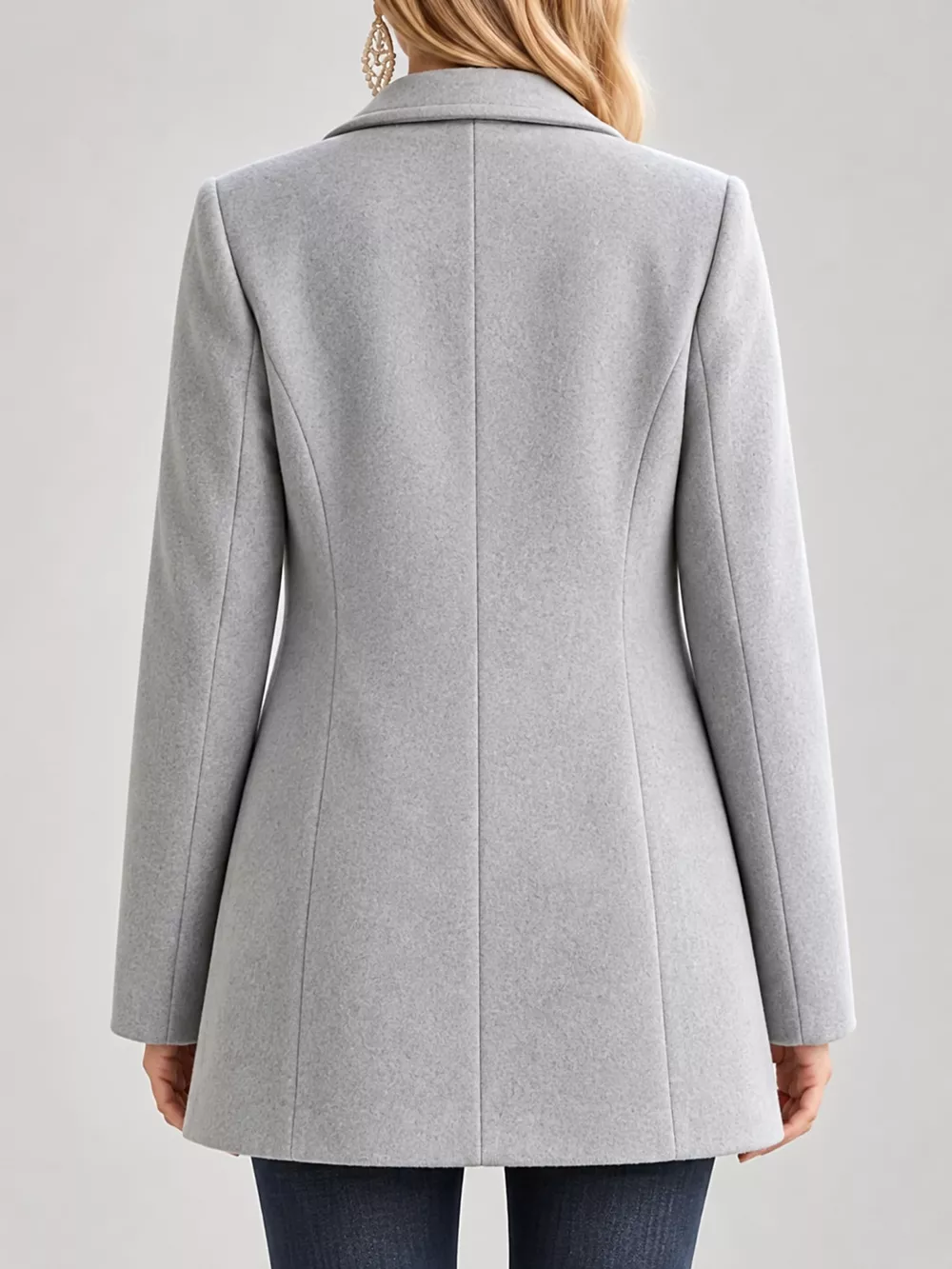 Single-Breasted Longline Coat, image 8