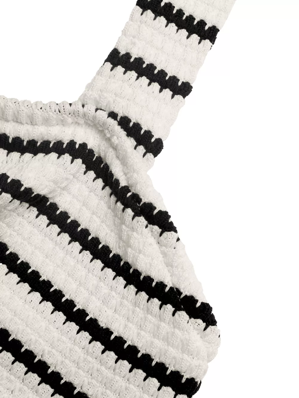 Striped Halter Neck Knit Mini Dress, image 8