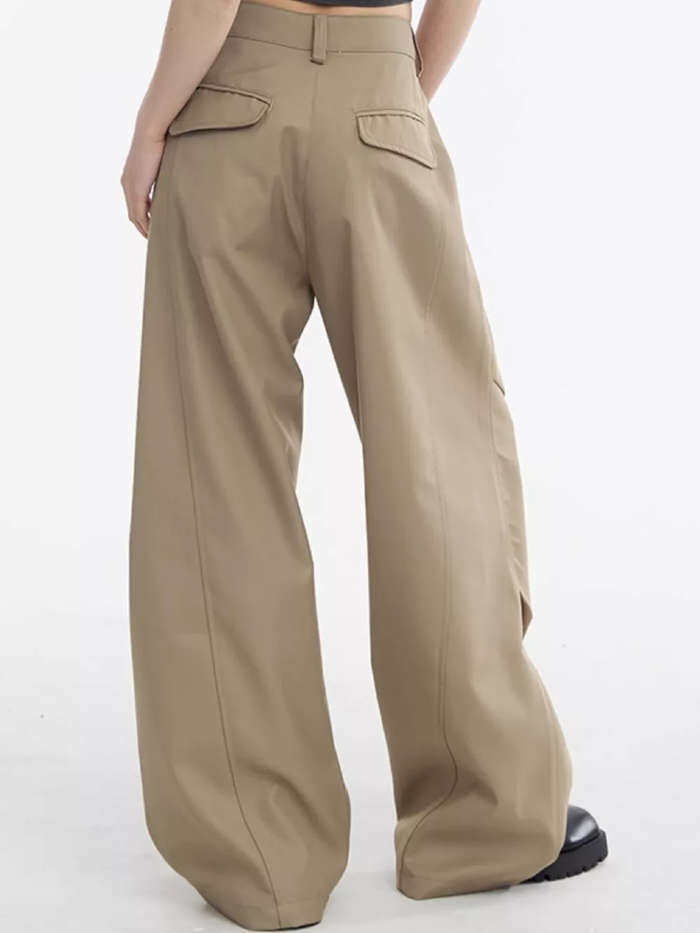 Wide-Leg Cargo Pants, image 4