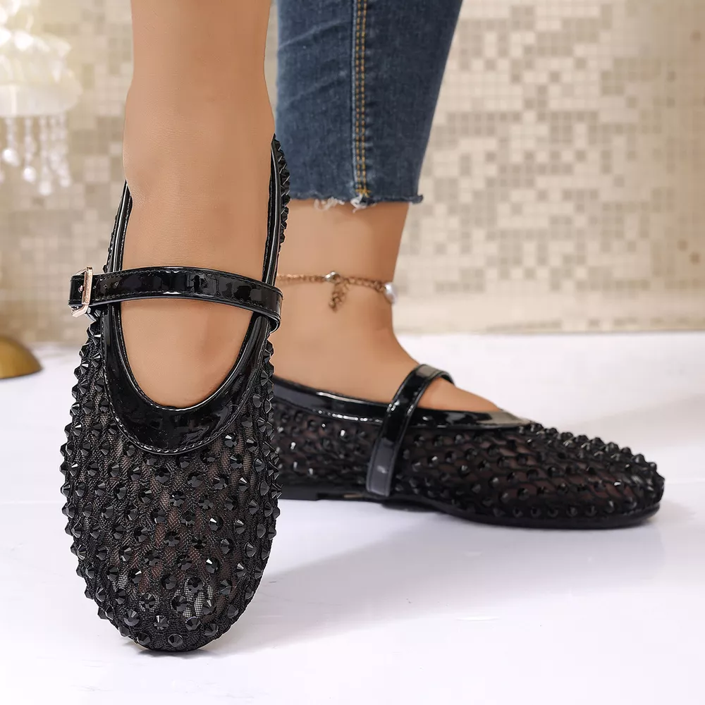 Sparkling Mesh Mary Jane Sneakers, image 3
