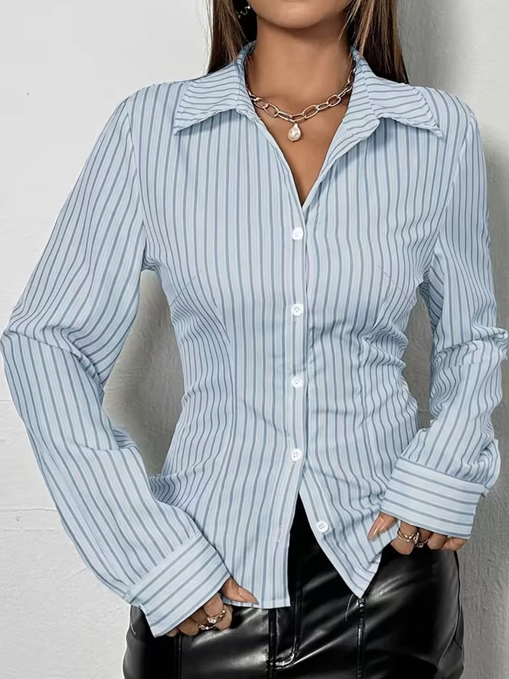 Striped Button-Down Shirt, image 9