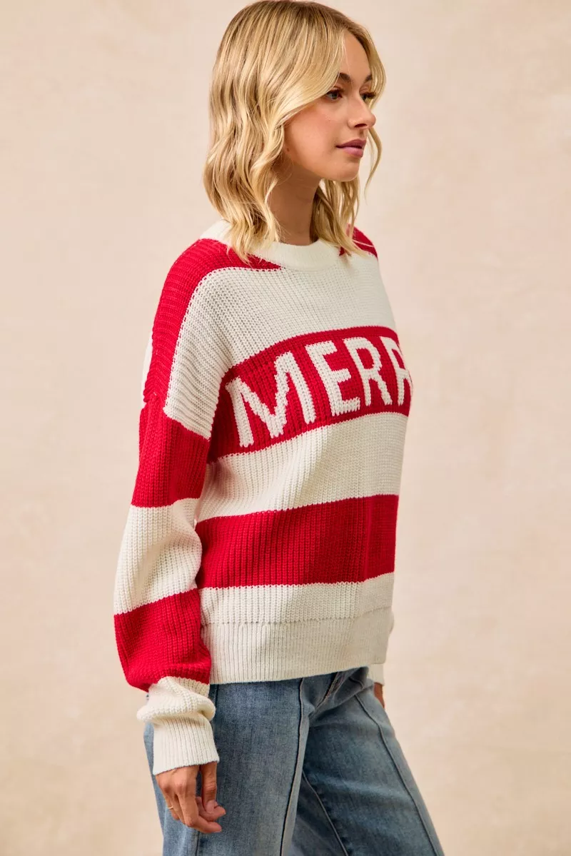Christmas Merry Lettering Sweater, image 6