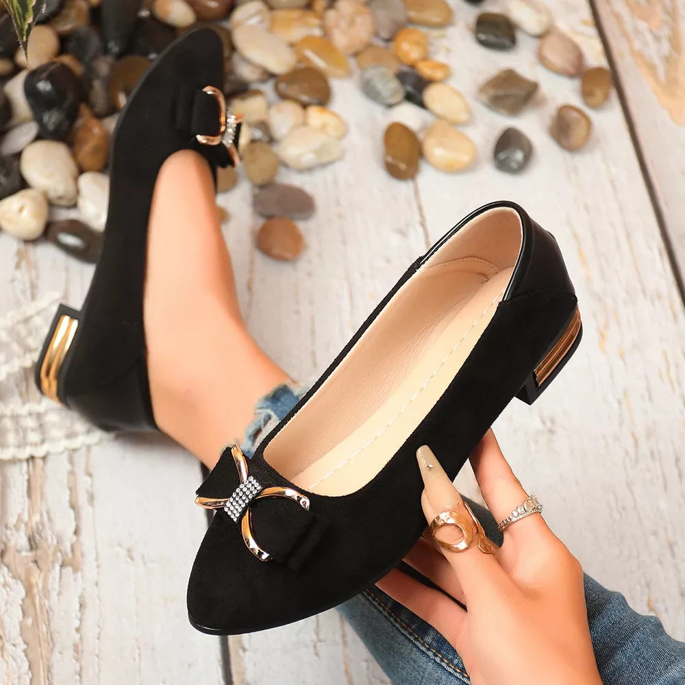 Point Toe Block Heels Slip-Ons, image 4