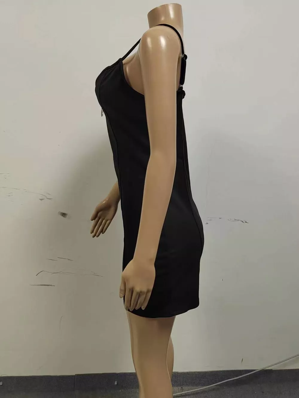 Full Size Zip-Front Bodycon Mini Dress Plus Size, image 12