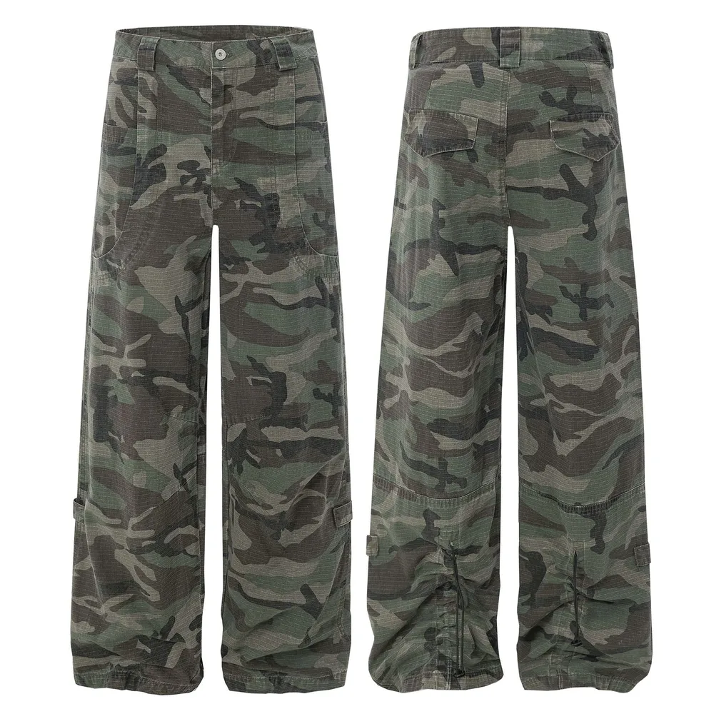 Men's Camouflage Wide Leg Pants, image 2