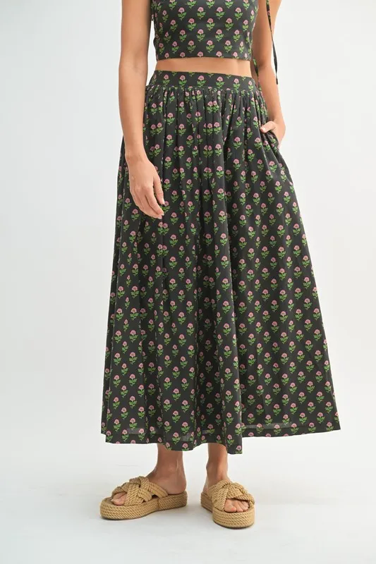 Floral Crop Top and Skirt Set, image 7