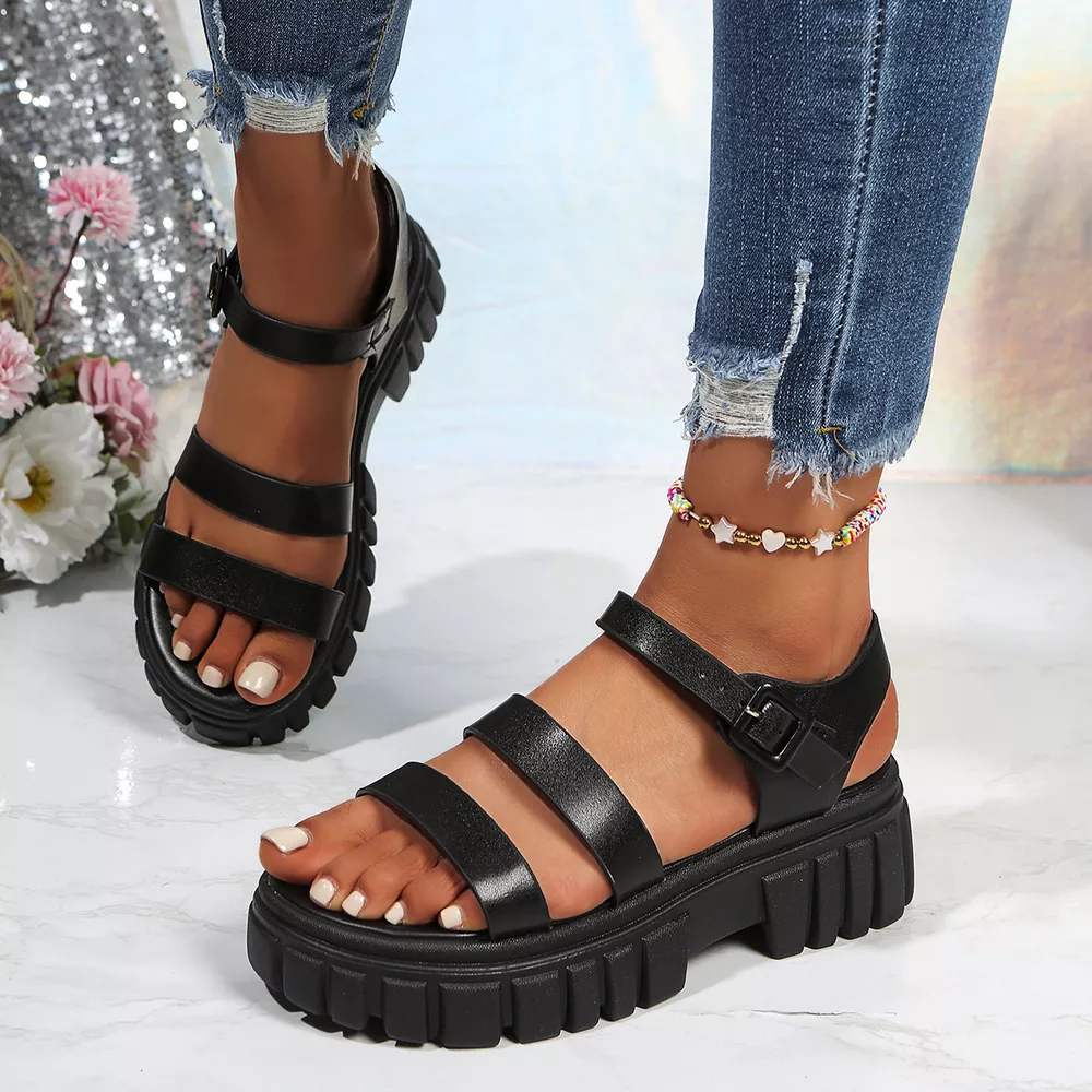 Open Toe Platform Sandals, image 2