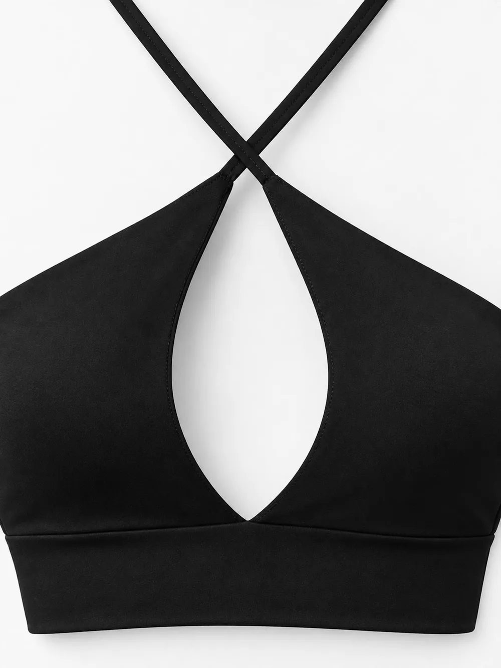 Halter Neck Cut-Out Crop Cami, image 4