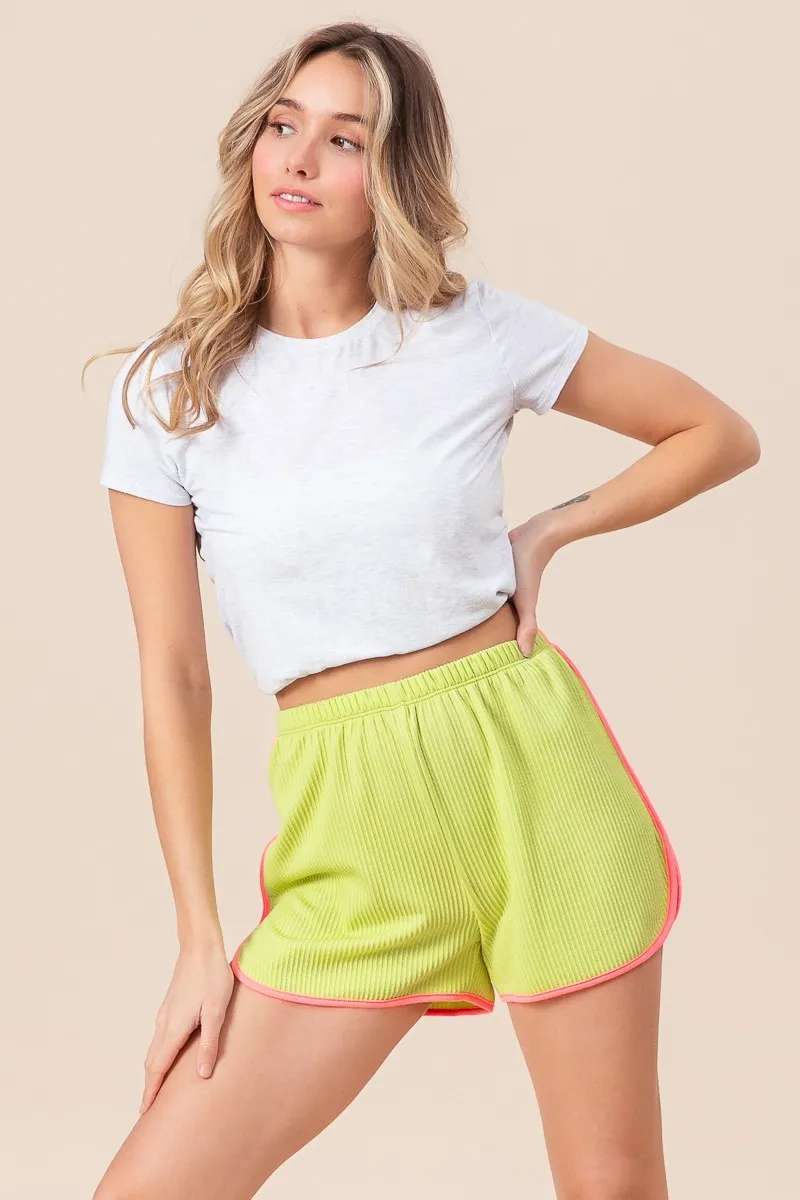 Cord Rib with Band Side Slit Shorts, image 4