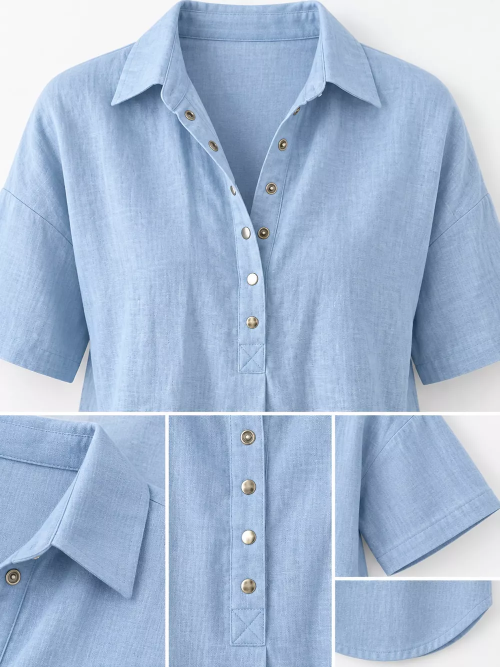 Snap Down Short Sleeve Shirt, image 19