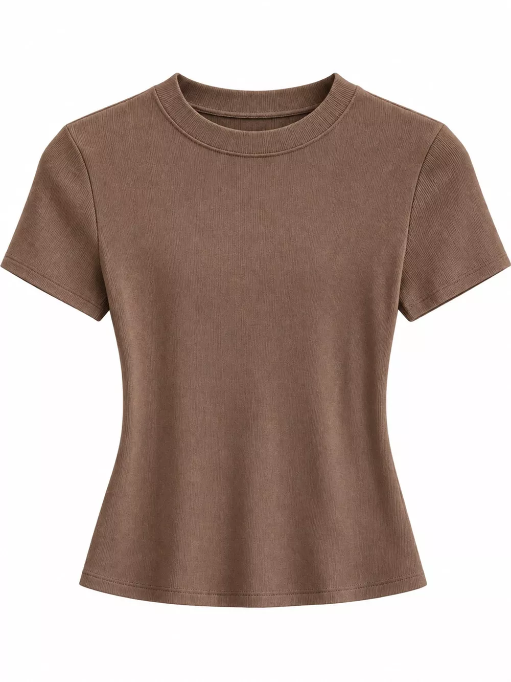 Slim-Fit Crew Neck Basic T-Shirt, image 26
