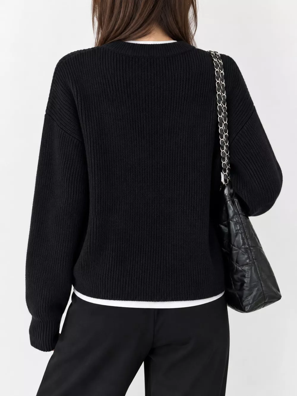 Zip Up Dropped Shoulder Cardigan, image 3