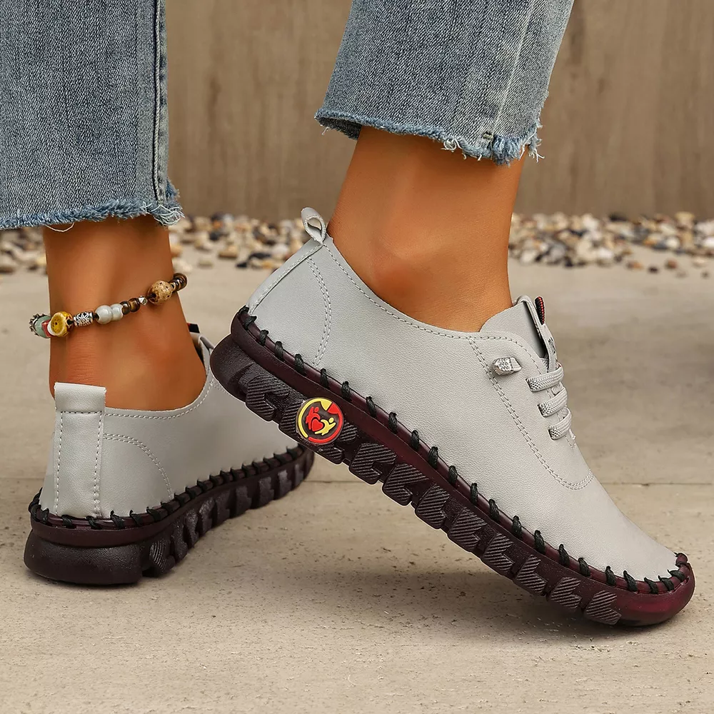 Round Toe Lace Up Sneakers, image 6
