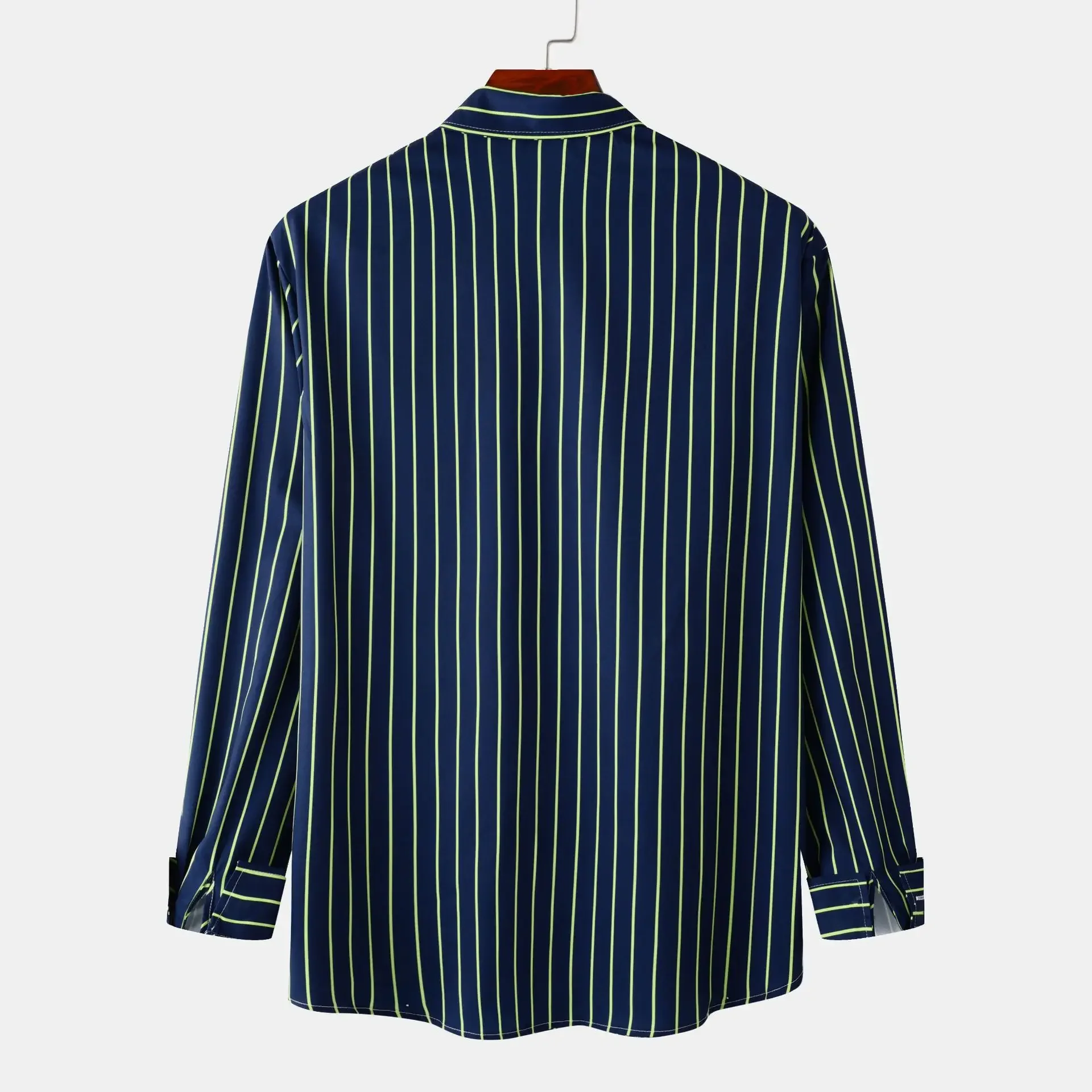 Men's Striped Button-Down Shirt, image 2