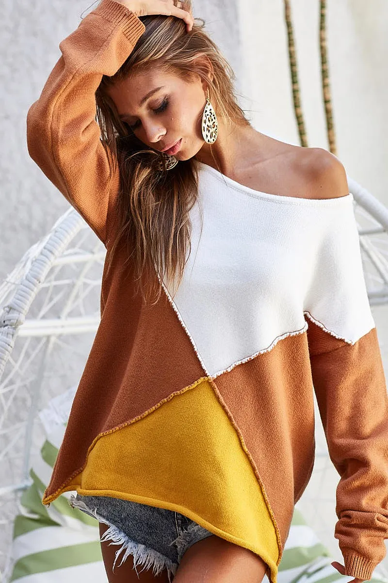 Color Block Geometric Sweater, image 15