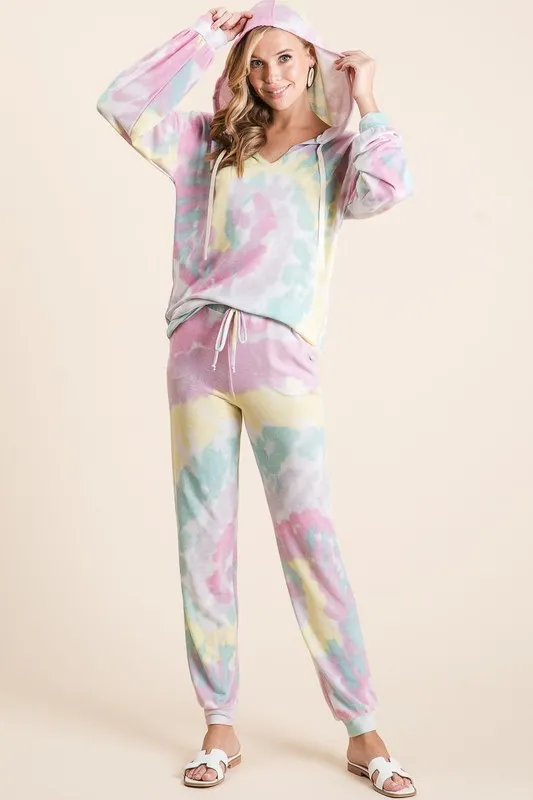 Tie Dye French Terry Casual Pants, image 7