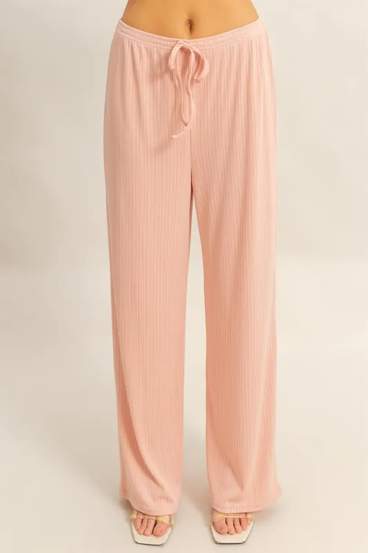 Rib Knit Cami Top and Pants Set, image 5