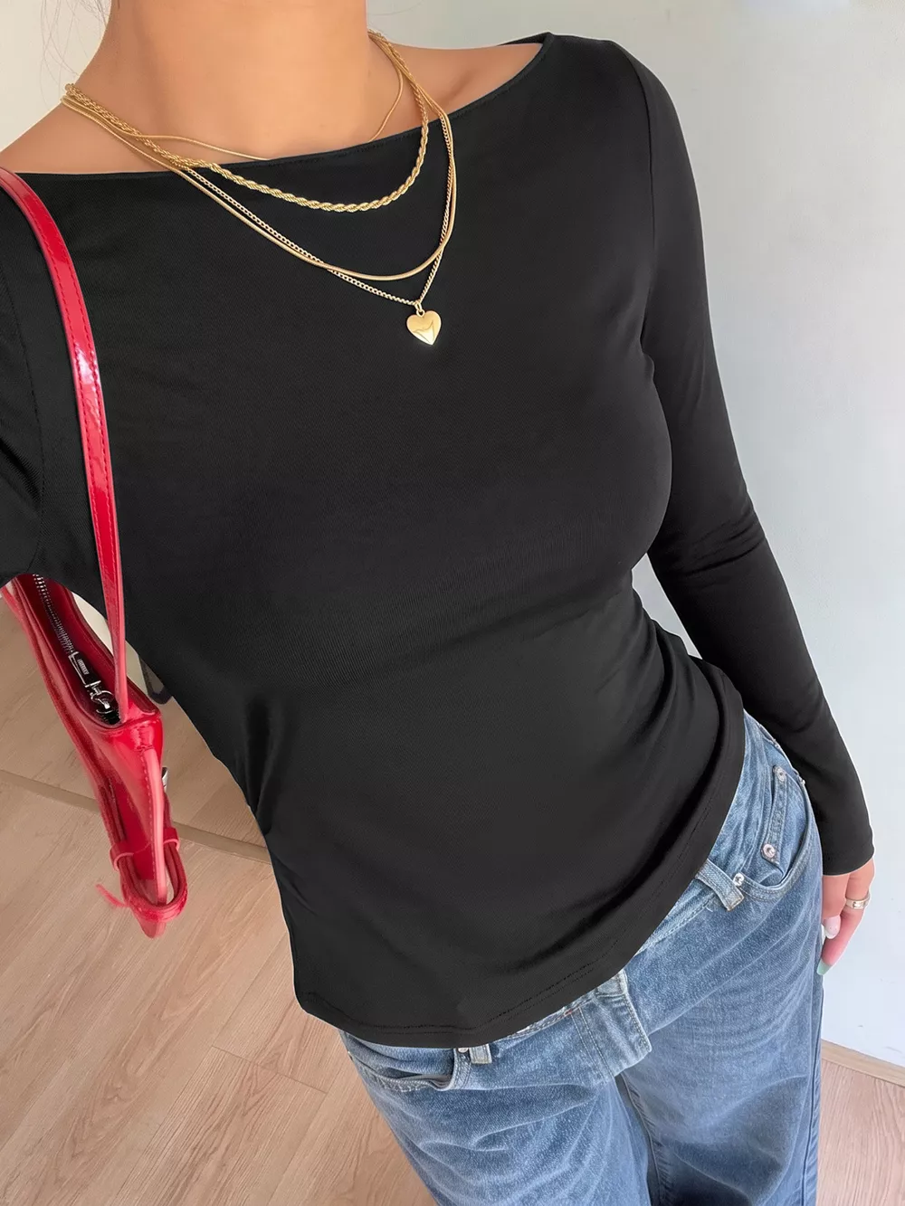 Lace Back Tie Long Sleeve Top, image 3