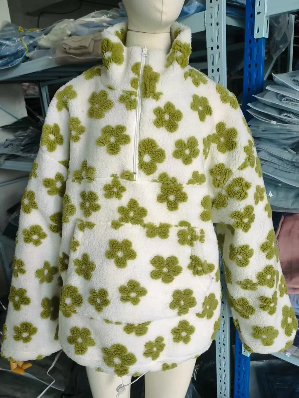 Quarter-Zip Sherpa Sweatshirt, image 14