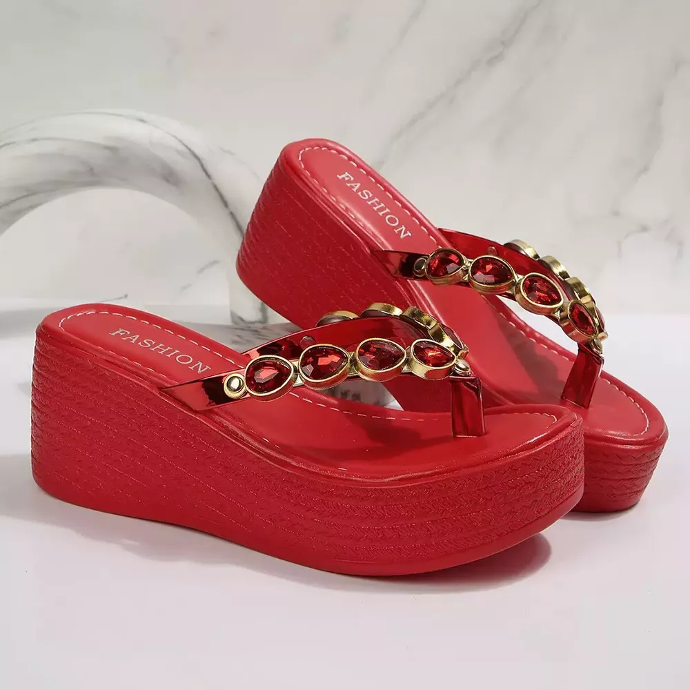 Toe Post Wedge Sandals, image 5