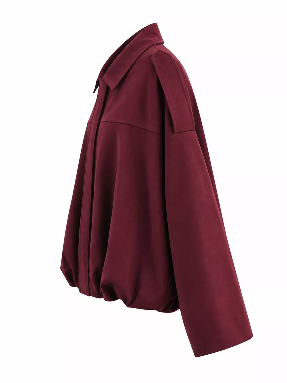 Elastic Hem Batwing Sleeve Jacket, image 12