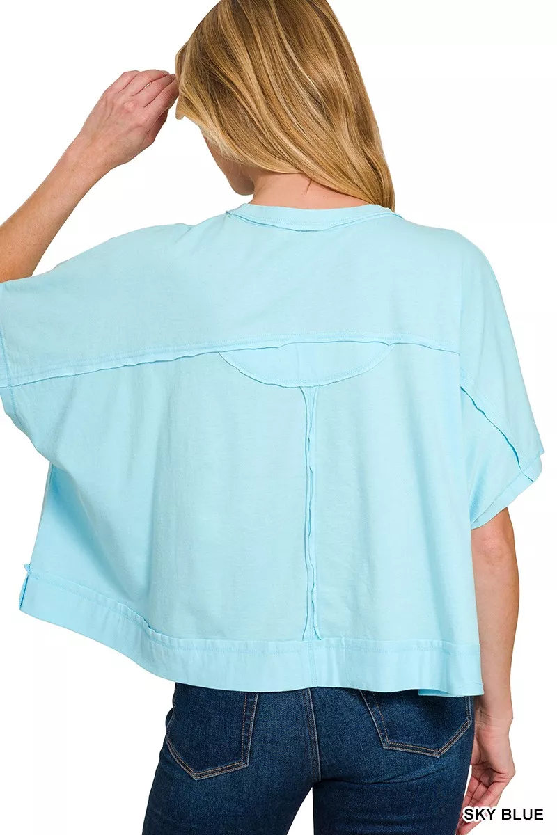 Exposed Seam Boxy Top, image 5