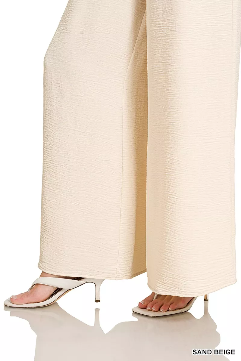 Woven Airflow Elastic Waistband Pants, image 5