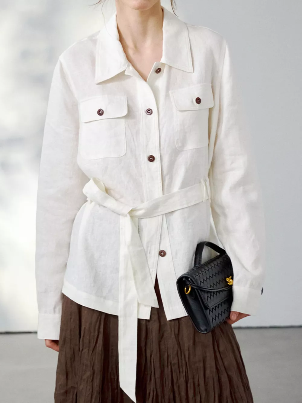 Button Up Long Sleeve Shacket, image 2