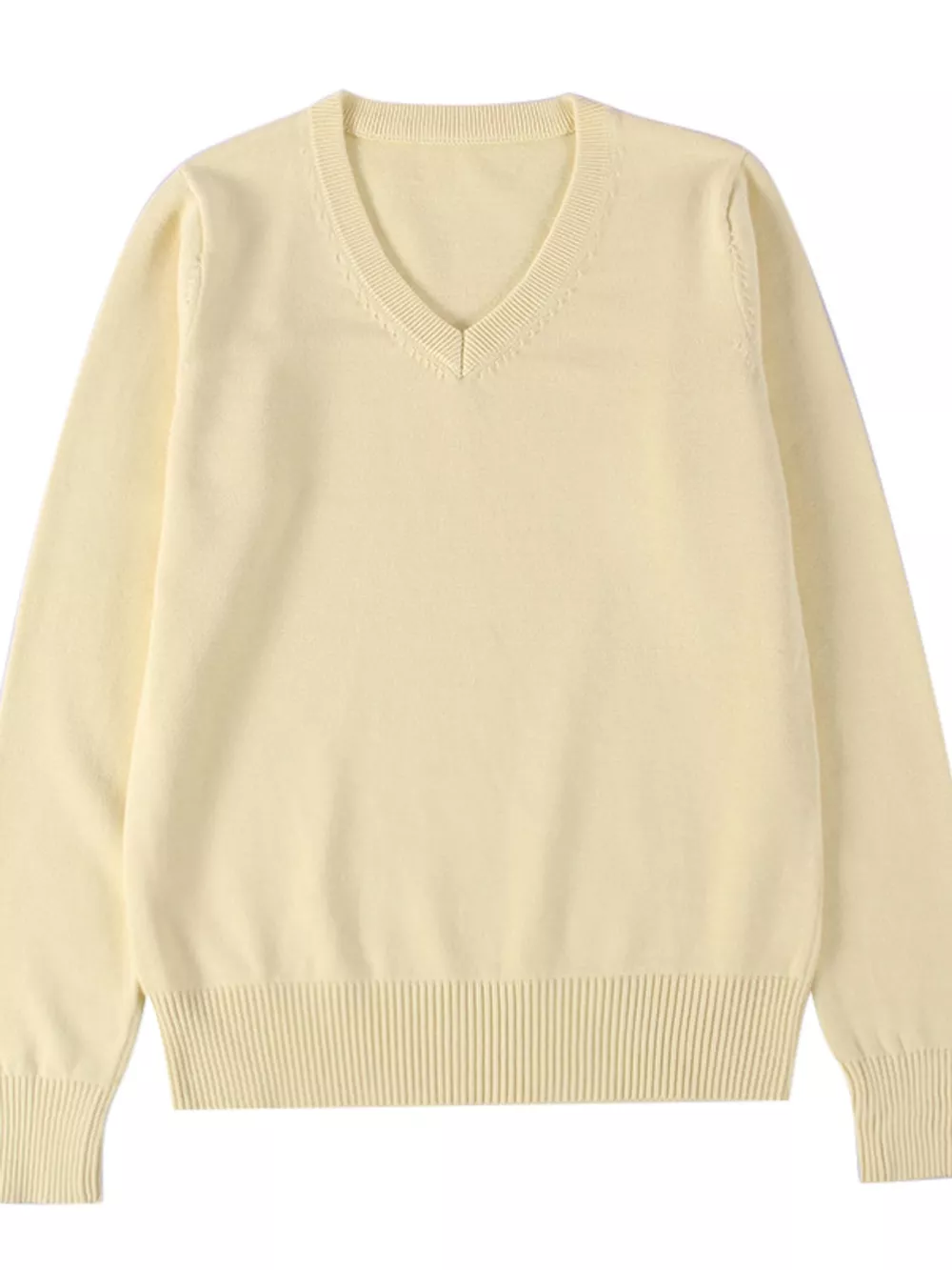 Full Size V-Neck Long Sleeve Sweater Plus Size, image 4