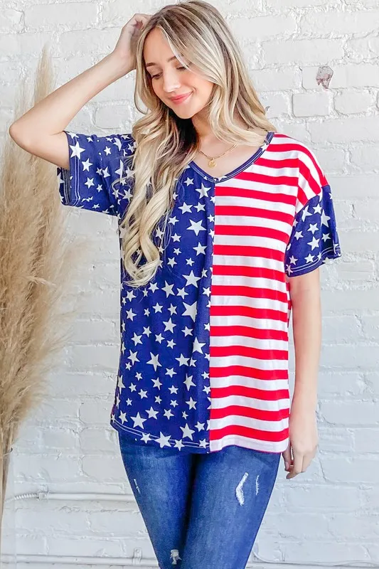 American Flag Short Sleeve Top, image 5