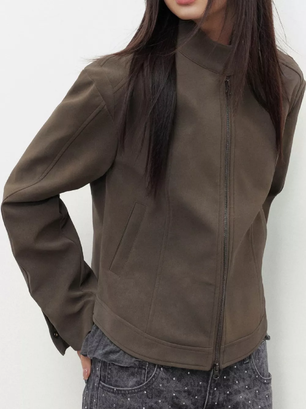 Zip Up Cropped Jacket, image 4