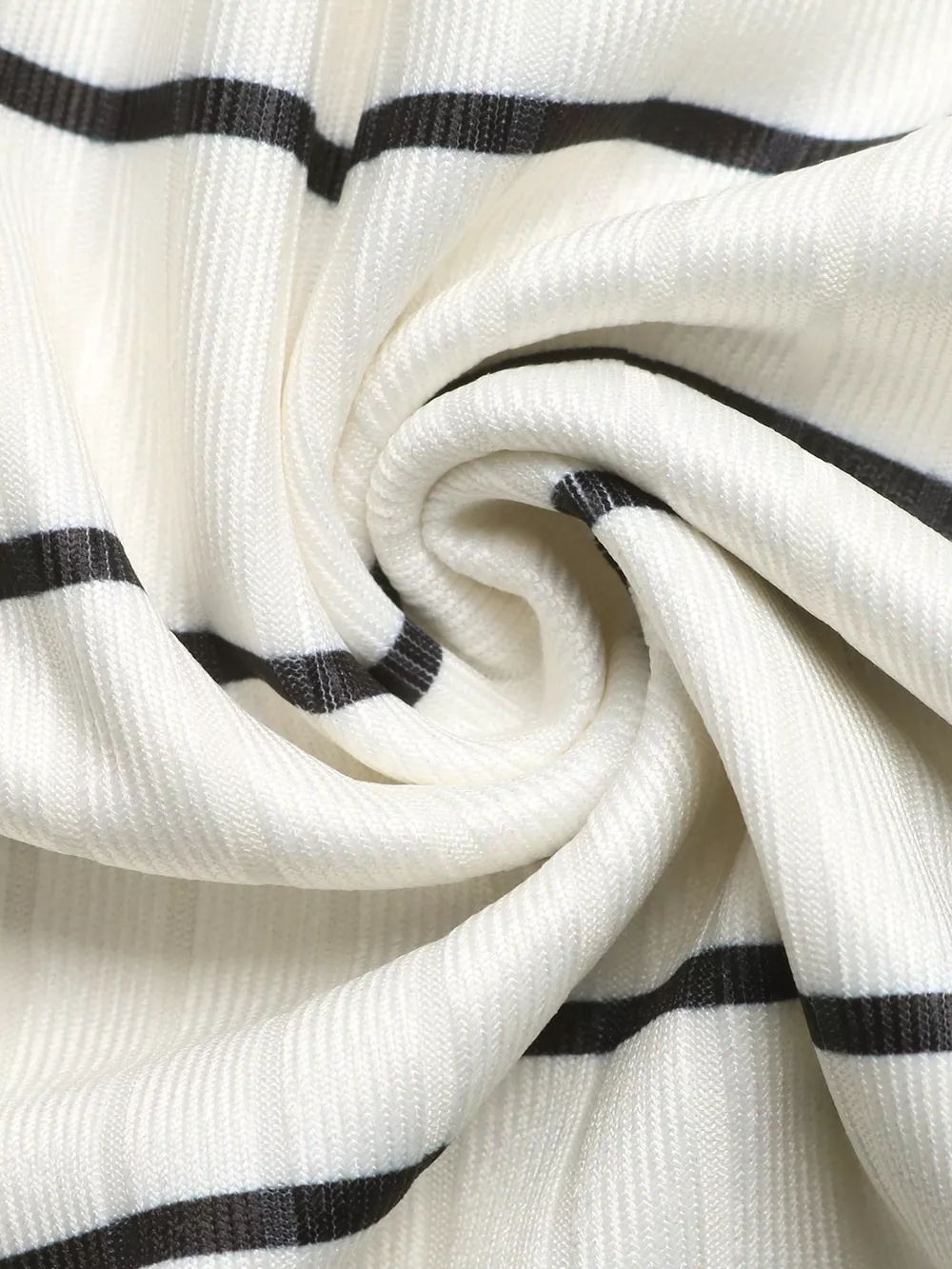Striped Sleeveless Ribbed Knit Midi Dress, image 5