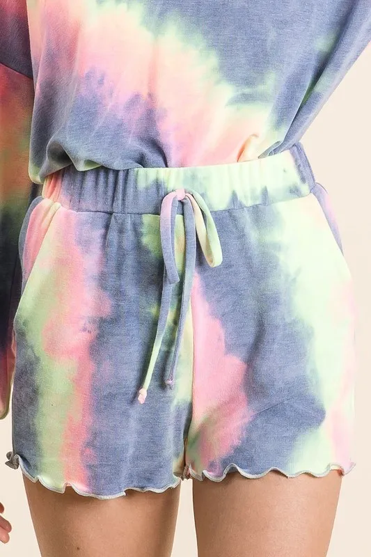 Tie Dye French Terry Shorts and Curly Edge, image 6