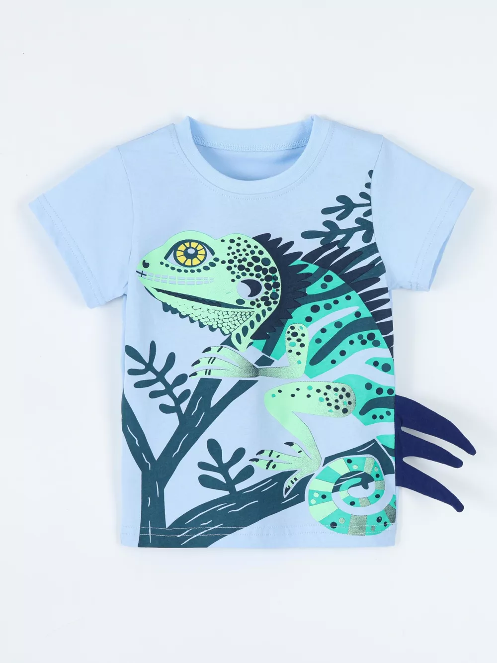 Children's Lizard Graphic Short Sleeve T-Shirt, image 2