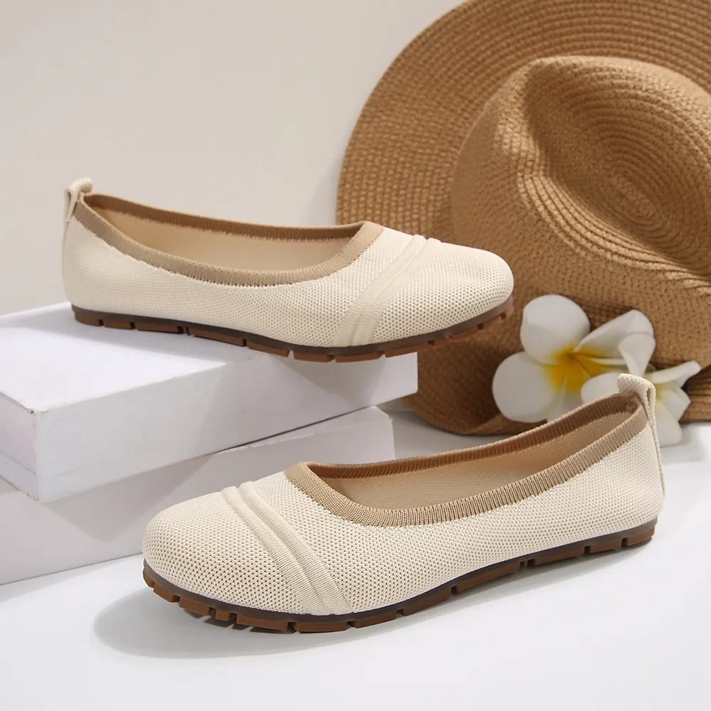Mesh Round Toe Flat Slip-Ons, image 9