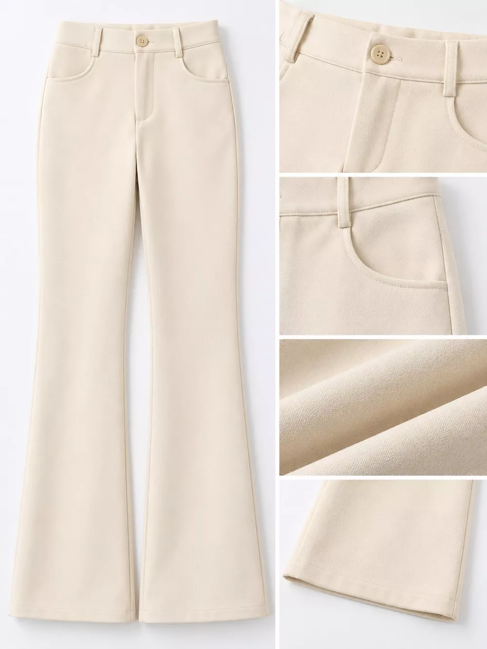 Full Size High-Waisted Slim-Fit Straight-Leg Pants Plus Size, image 36