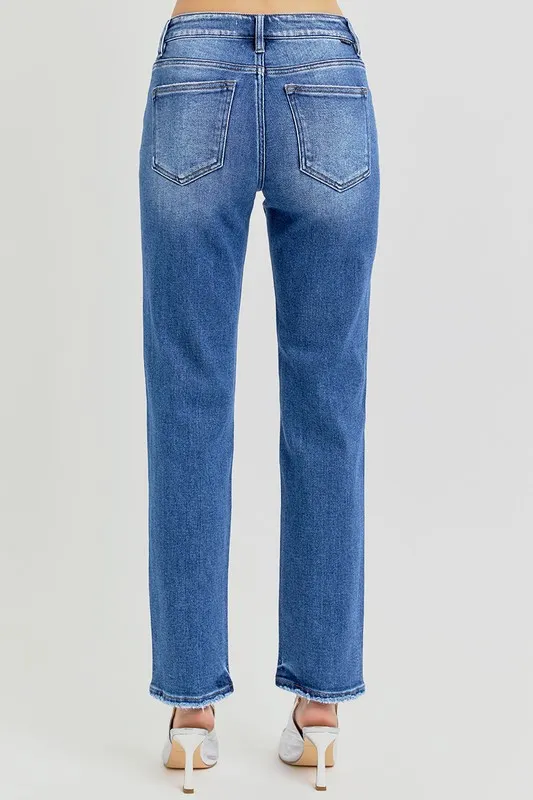 Mid Rise Ankle Tapered Jeans, image 4